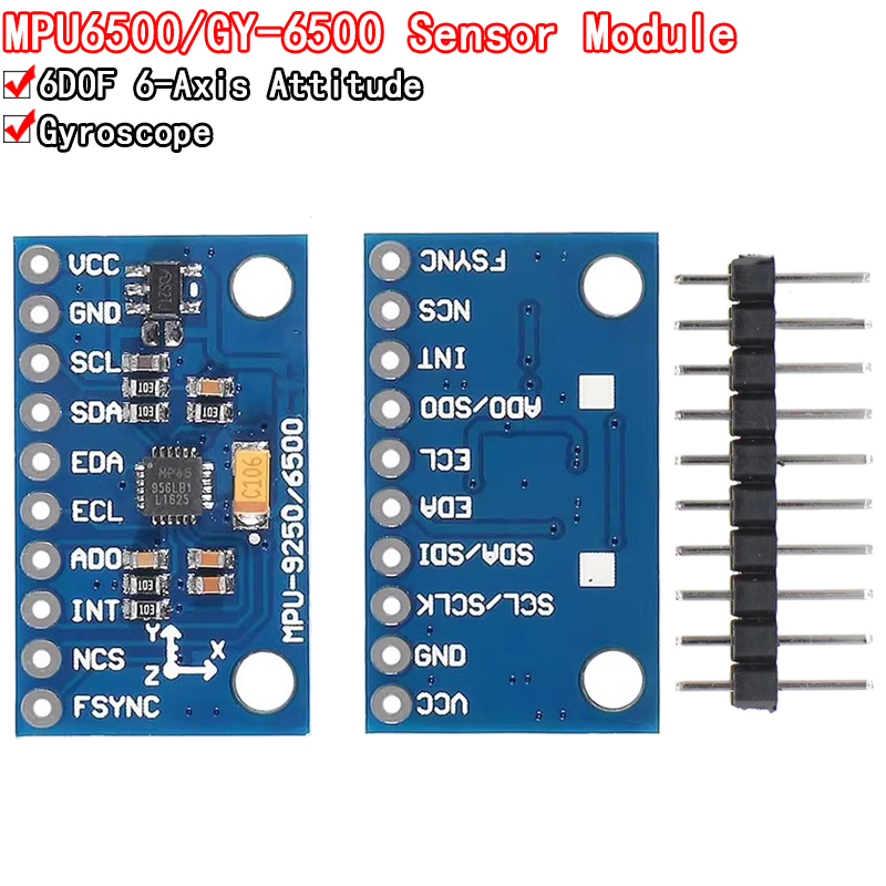 Accelerometer Mpu6050 - IIC I2C SPI MPU6500 MPU-6500 Módulo