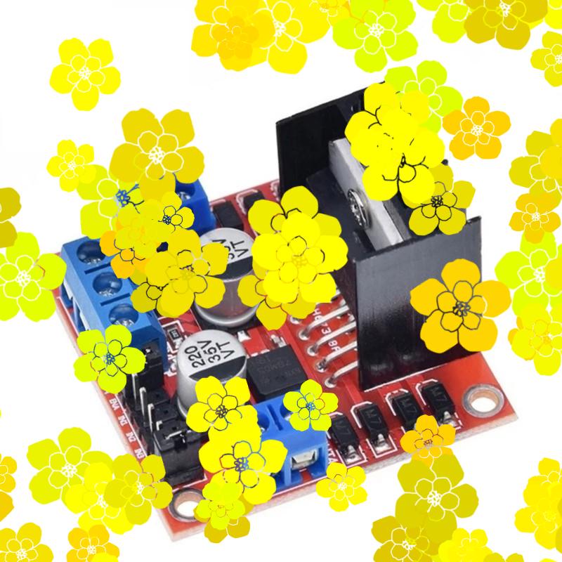 Motor Driver L298N - Módulo de placa controladora L298N, puente