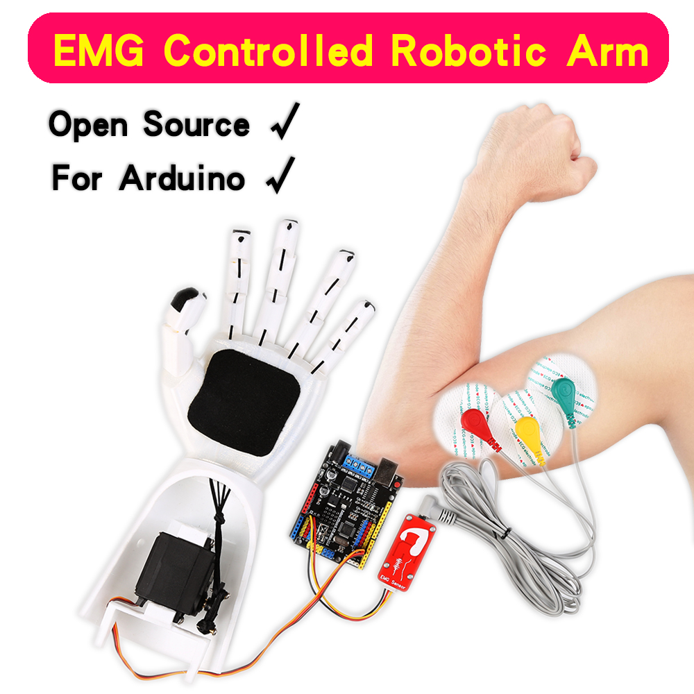 Sensor EMG Brazo robótico Sens - Arduino Robot reseña y precio