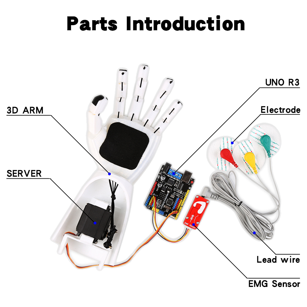 Sensor EMG Brazo robótico Sens - Arduino Robot reseña y precio