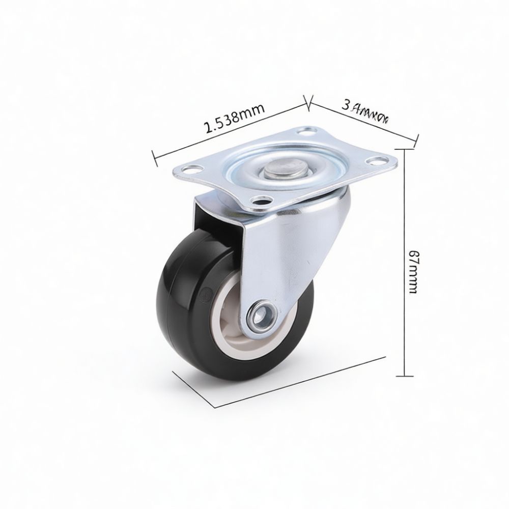Ruedas giratorias de goma de 1 - Caster Wheel reseña y precio