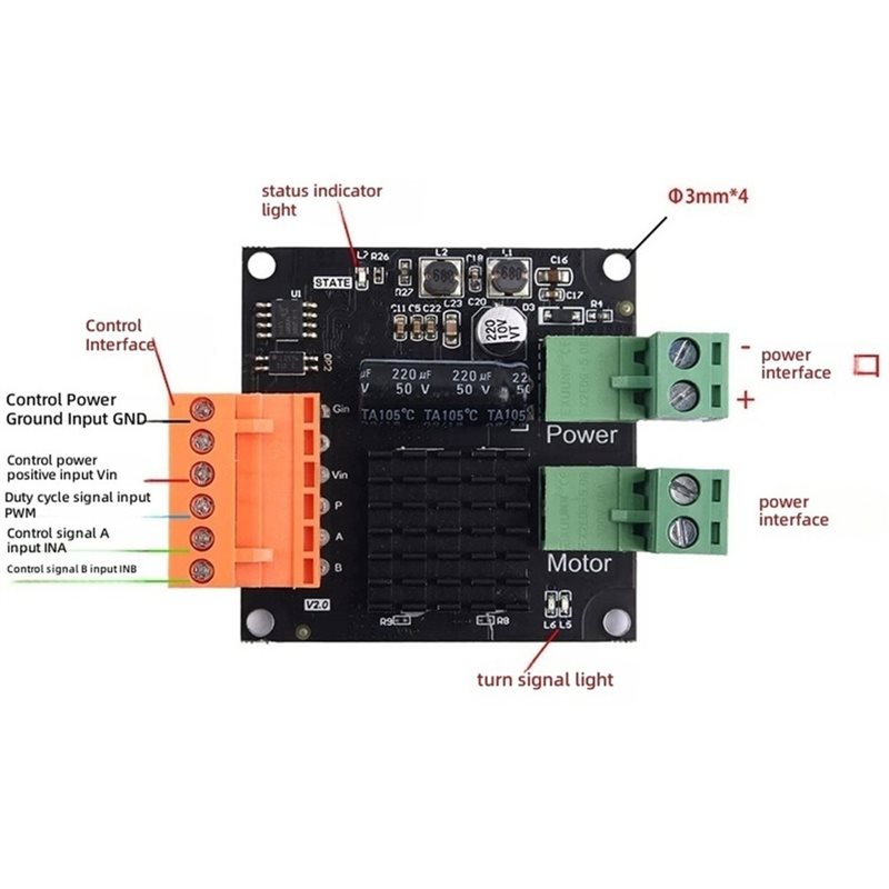 Módulo controlador de motor de - Dc Motor 12V reseña y precio