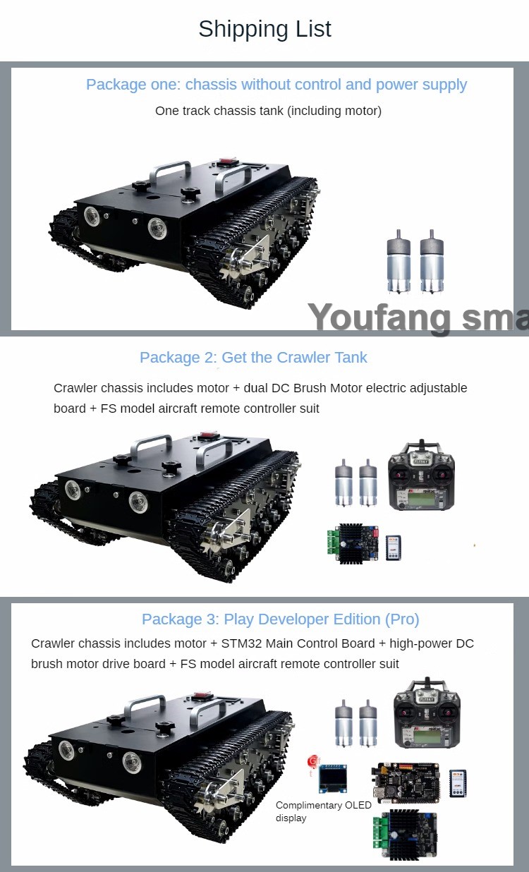 Chasis de tanque RC de carga d - Stm32 Robot reseña y precio