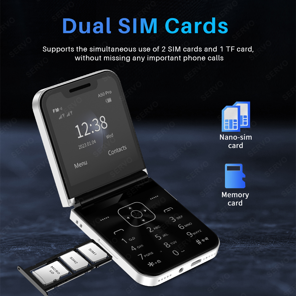 SERVO A50 PRO Flip teléfono mó - Servo Pan Tilt reseña y precio