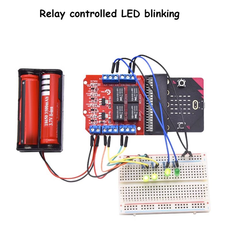 Módulo de Relé de 4 Canales A6 - Microbit reseña y precio