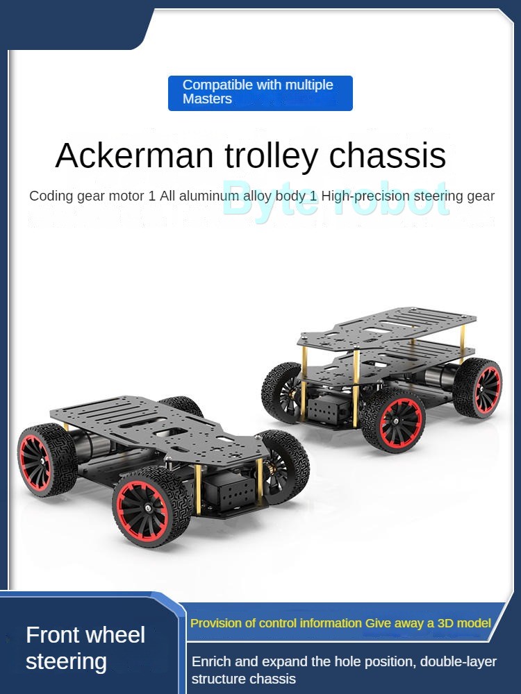 Ackerman-Robot de Metal para c - Arduino Robot reseña y precio