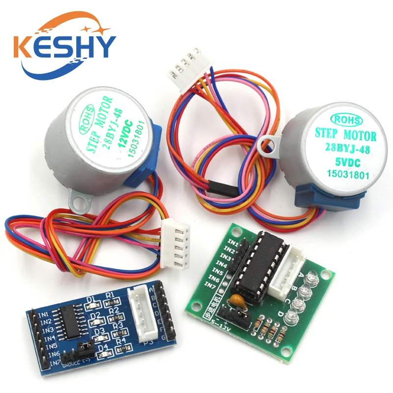 5V 4 fases 28BYJ-48 DC engrana - Uln2003 Driver reseña y precio